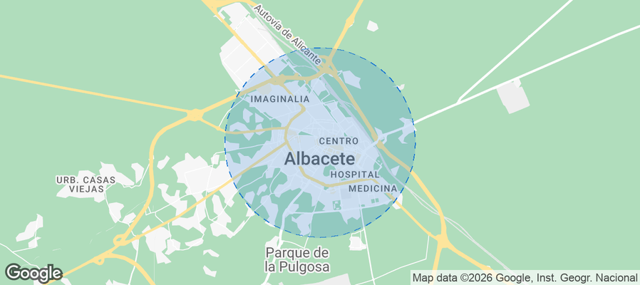 Albacete Airbnb map